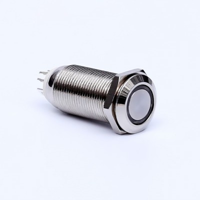 mechanical waterproof illuminated push button micro switch 12mm led pushbutton lock