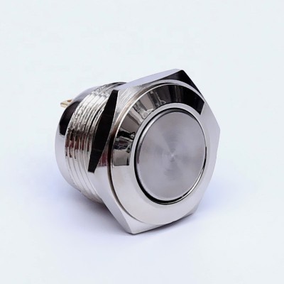 engine start momentary waterproof metal push button switch 16mm knob