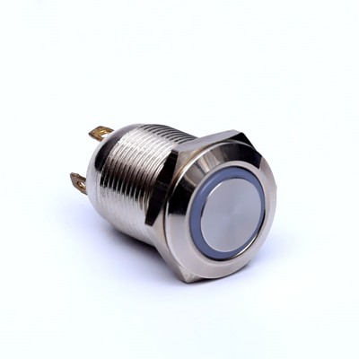 12mm metal push button momentary 12v 5v LED power waterproof mini pushbutton switch