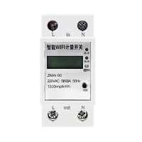 DIN rail wifi digital smart prepaid electricity meter RS485 Modus